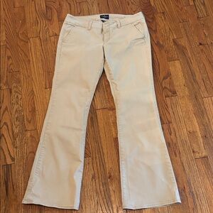 American Eagle Outfitters Beige Stretch Trousers